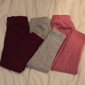 Old Navy Kids' Leggings in Pink, Gray, and Maroon